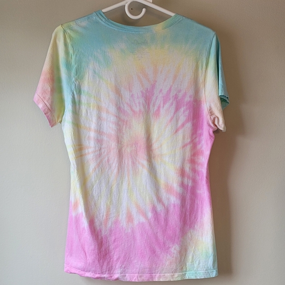 HOT TOPIC x Panic! At The Disco Tie-dye T-shirt Fitted Junior Women's XL - Picture 2 of 6